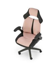 Кресло компьютерное HALMAR BLOOM розовый/черный