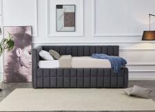 Кровать HALMAR DERBY серый, 90/200