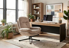 Кресло SIGNAL HARPER tap. 241 бежевый/черный