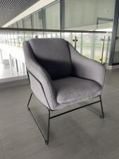 Кресло HALMAR SOFT 2 серый/черный