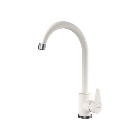 Смеситель для кухни GRANFEST QUARZ Z-5412 белый