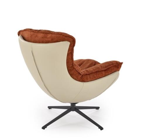 Кресло HALMAR LOBSTER корица/черный