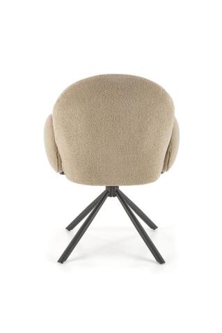 Стул HALMAR K498 капучино/черный, поворотный