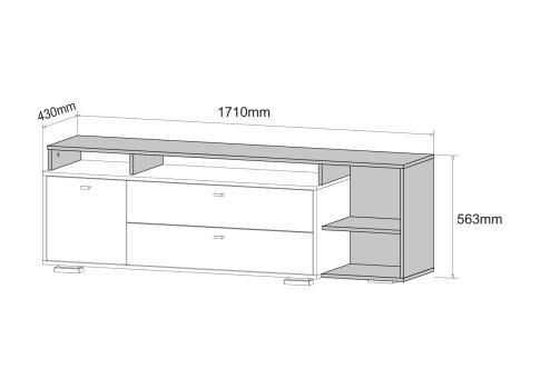 Комод ДСВ (МС Ланс) К202 Белый