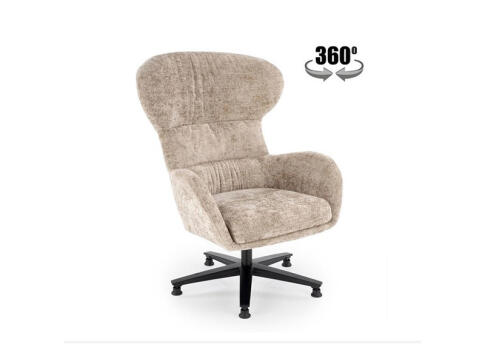 Кресло HALMAR FRANCO бежевый/черный