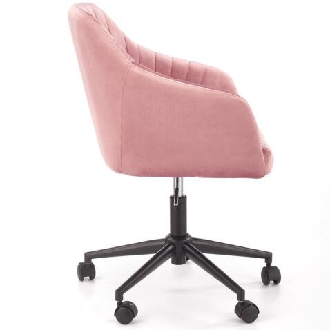 Кресло компьютерное HALMAR FRESCO розовый/черный