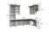 Кухонный гарнитур NN Мебель "София" 3х1,8м Белый/Меланж/Черный/Антарес