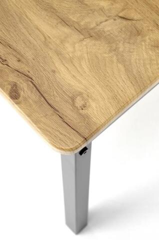 Комплект HALMAR MILTON (стол+ 4 стула) натуральный/черный