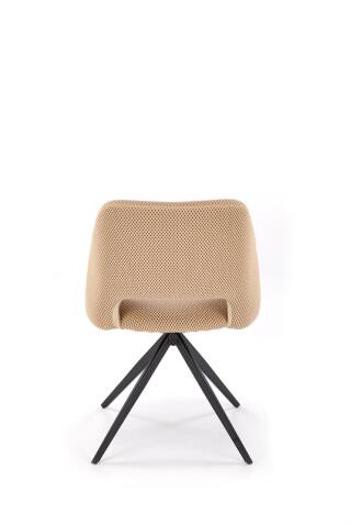 Стул HALMAR K546 бежевый/черный, поворотный