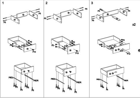 Стеллаж HALMAR MEZO REG1 разноцветный, 60/29/180