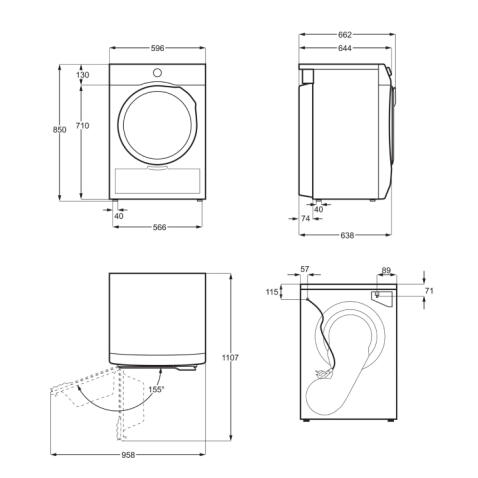 Сушильная машина ELECTROLUX EW7DX385AP