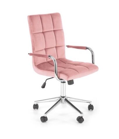 Кресло компьютерное HALMAR GONZO 4 розовый/хром