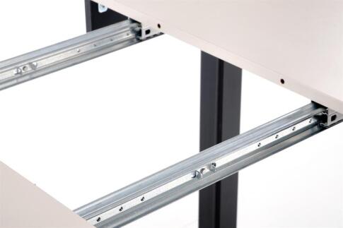 Стол обеденный HALMAR RINGO кашемир/черный 102-142/102