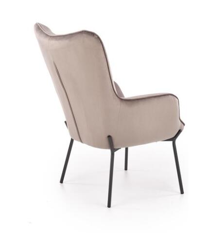 Кресло HALMAR CASTEL серый/черный