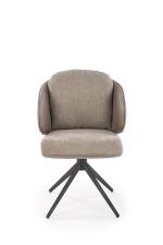 Стул HALMAR K554 серый/светло-серый/черный, поворотный