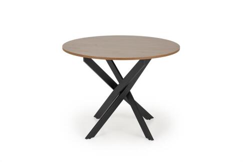 Стол обеденный HALMAR EDGAR орех/черный 100