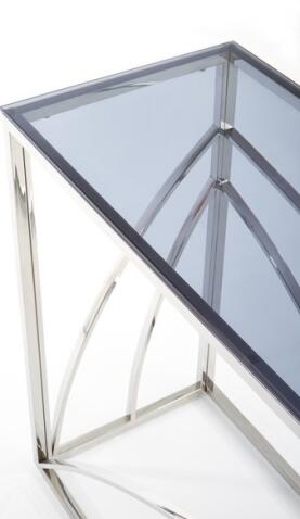 Консоль HALMAR KN5 дымчатый/серебристый