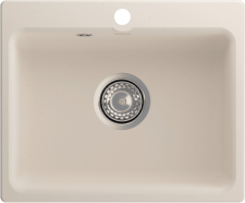 Кухонная мойка GRANFEST SMART SM-520 белый + сифон