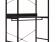 Стеллаж SIGNAL RIN A черный 200/80