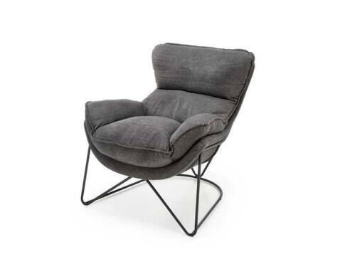 Кресло HALMAR VOLKER темно-серый/черный