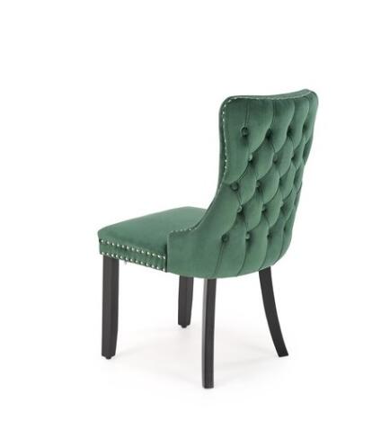 Стул HALMAR ALDA темно-зеленый/черный