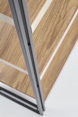 Стеллаж HALMAR BOLIVAR REG1 дуб золотой/черный, 100/30/120