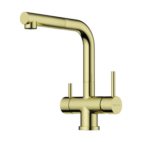 Смеситель для кухни Omoikiri Takamatsu S LG светлое золото