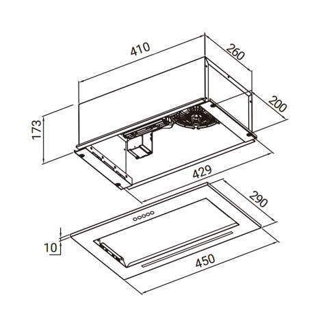 Вытяжка WEISSGAUFF BOX 520 PB BL