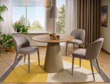 Стол обеденный SIGNAL ANGEL дуб/кашемир 120