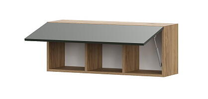 Шкаф навесной SV-МЕБЕЛЬ (МС Милан К) Дуб Золотой/Олива Софт