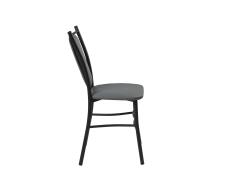 Стул ВВР Марсель Серый/черный, экокожа