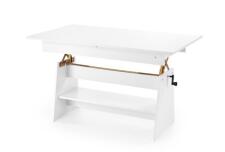 Стол-трансформер HALMAR ERIKA белый 120-160/70