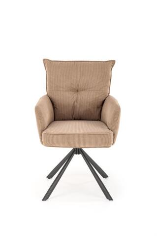 Стул HALMAR K528 капучино/черный, поворотный