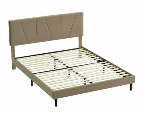 Кровать SIGNAL SAVANA Velvet Bluvel 28 бежевый, 140/200