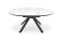 Стол обеденный HALMAR VERTIGO белый мрамор/черный 130-180/130