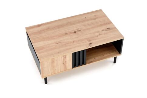 Стол журнальный HALMAR SONIA дуб артизан/черный