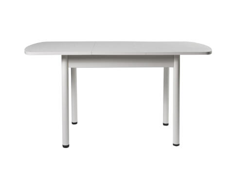 Стол ВВР Раздвижной пластиковый Мрамор марквина белый/Прямое белый, 110-150/70