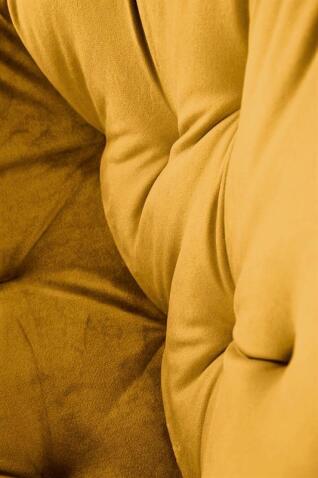 Стул HALMAR K519 горчичный/черный, поворотный