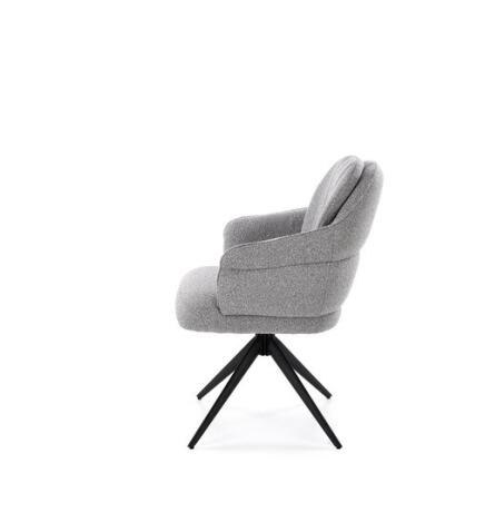 Стул HALMAR K570 серый/черный, поворотный