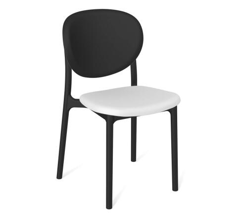 Стул Sheffilton SHT-S180 черный/белый