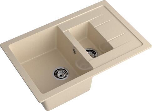 Кухонная мойка GRANFEST QUADRO Q-775KL кашемир