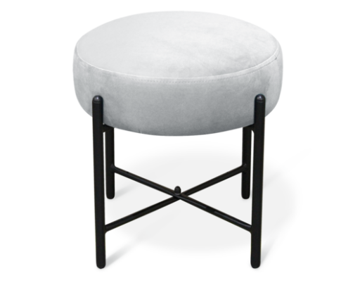 Банкетка Sheffilton SHT-B4 артикул Б-7 серое облако/черный муар Банкетка Sheffilton SHT-B4 артикул Б-7 серое облако/черный муар