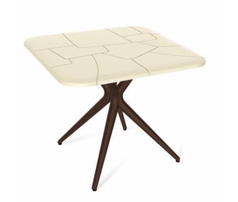 Стол Sheffilton SHT-TU30/TT30 83/83 артикул SHT-СП01 бежевый/коричневый