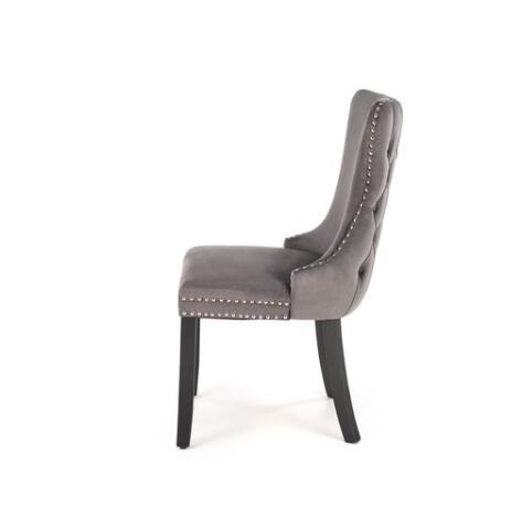 Стул HALMAR ALDA серый/черный