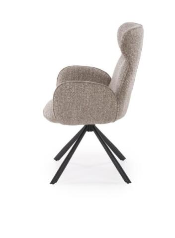 Стул HALMAR K571 темно-бежевый/черный, поворотный