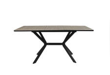 Стол ВВР Миллер дуб кера/черный №7, Пластик 120-160/80