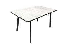 Стол ВВР Миллер Каспий серый/черный №3, пластик 120-160/80