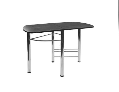 Стол ВВР Пристенный Камень Темный/хром, ЛДСП