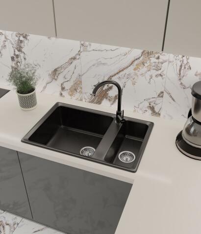 Кухонная мойка GRANFEST LEVEL LV-760K черный