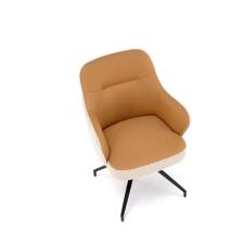 Стул HALMAR K527 коричневый/черный, поворотный
